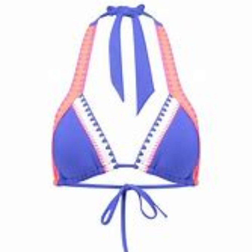 Seafolly Australia bikini top SUMMER VIBE SLIDE TRI US SIZE 6